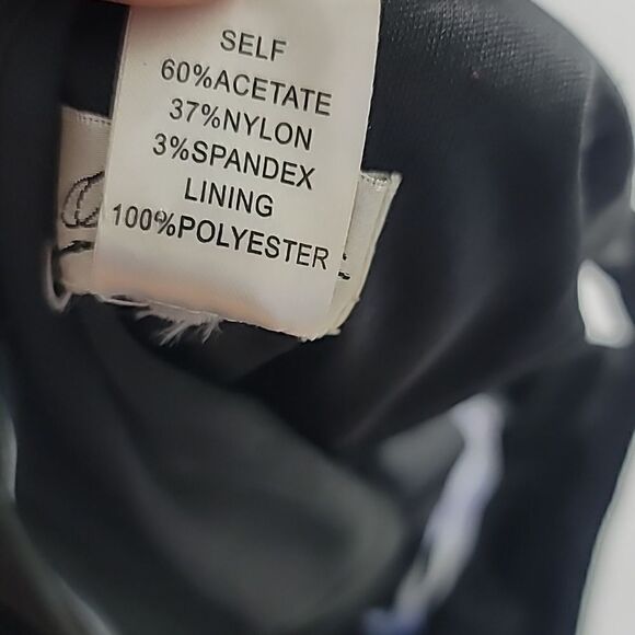 Oleg Cassini One Shoulder Body Con Bandage Y2k Dress - Picture 9 of 9